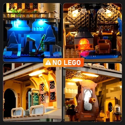 Set of Lights for Lego Infirmary Wing (76463) - LED Compatible