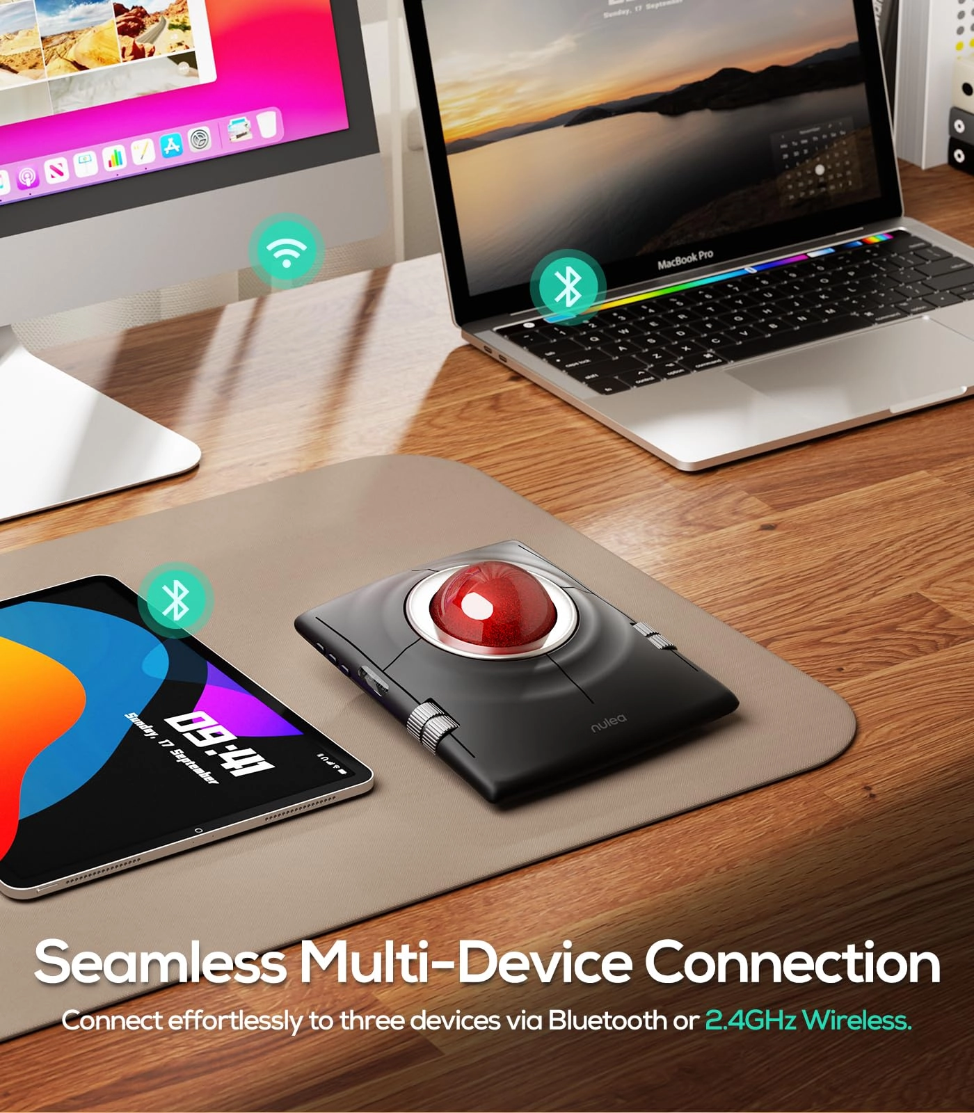 M512 Trackball Mouse - Bluetooth & 2.4GHz