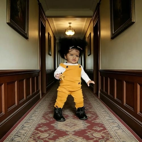 Pippa Reborn Baby Doll - 26 inch Cotton Vinyl Hand-rooted Curly Hair Ages 3+