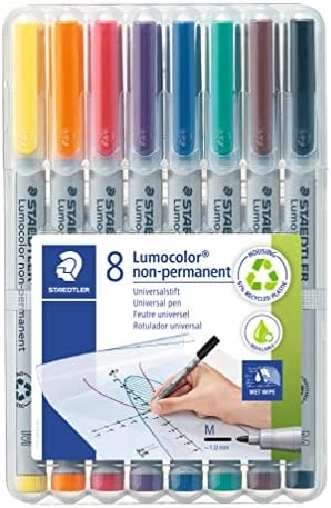 Staedtler 315 WP8 Lumocolor - Assorted Colours Medium