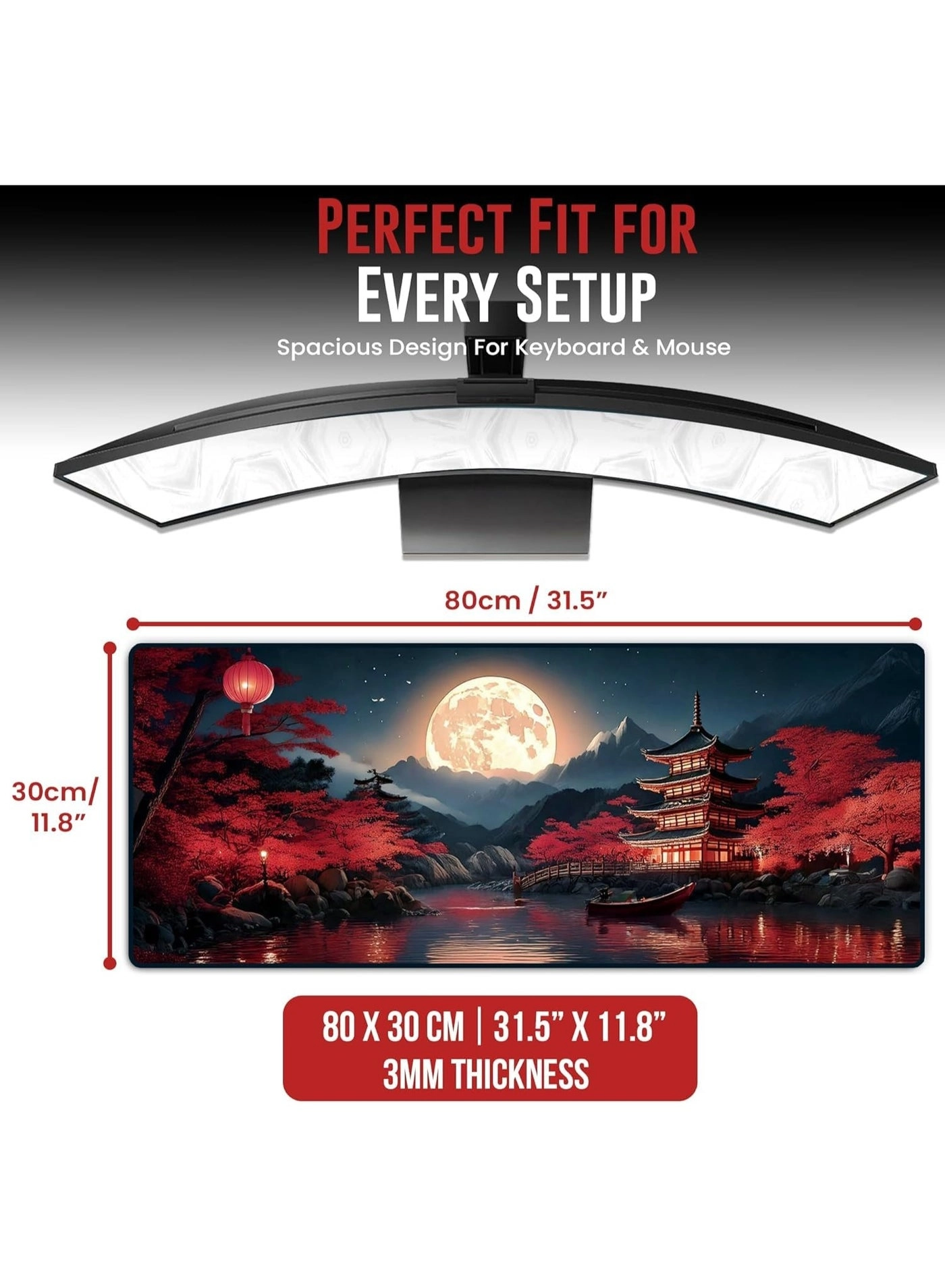 Anime Desk Mat XL Gaming Mouse Pad - 80x30 cm