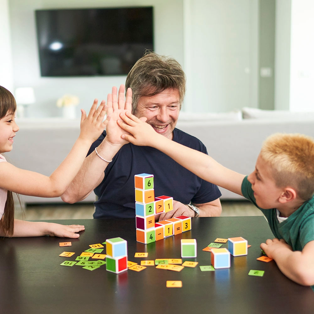 Magicube Math Building And Clips - 55 pcs