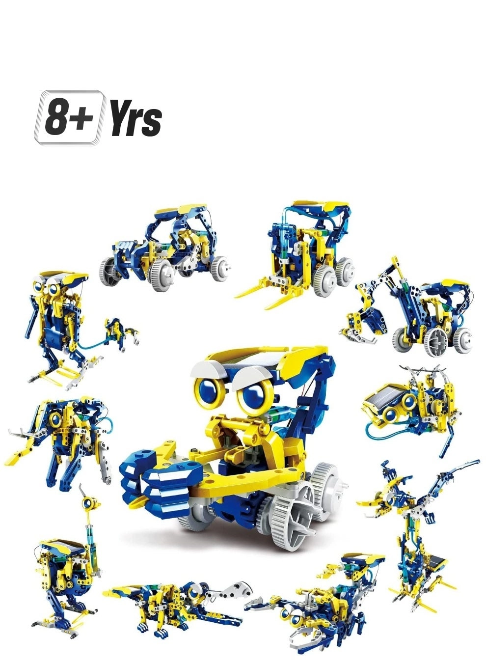 KIDSAVIA 11 in-1 Solar Robot - 8+ Years