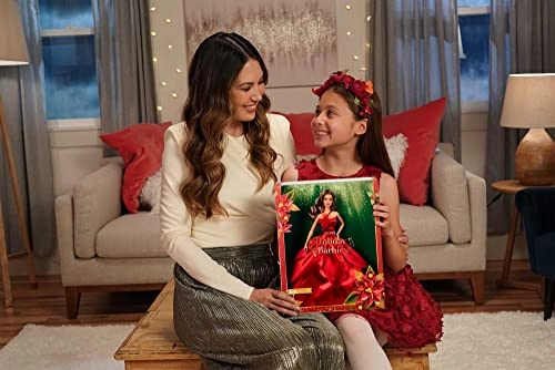 Barbie Signature 2022 Holiday - Dark Brown Wavy Hair Doll Stand Ages 6+