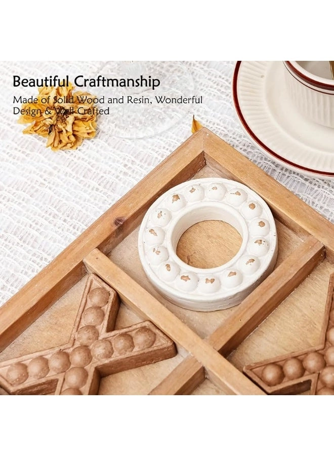 Tic Tac Toe - Cute Bear Decorative Wooden Travel