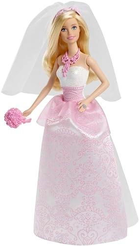 Barbie Bride Doll - Pink Plastic Ages 3+