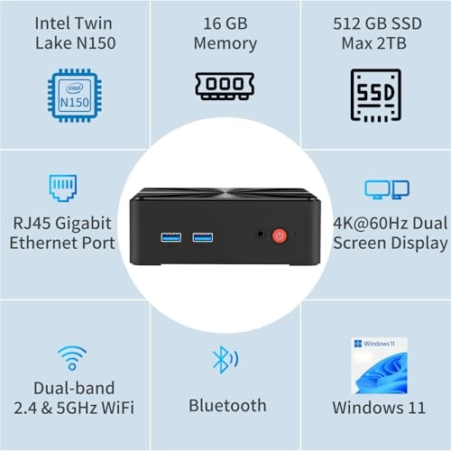 Mini PC - N150 16GB 512GB
