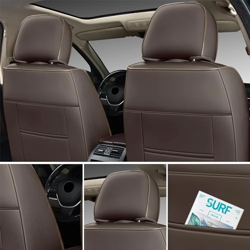 Car Seat Covers - Front Seat 2 Pack Coffee
