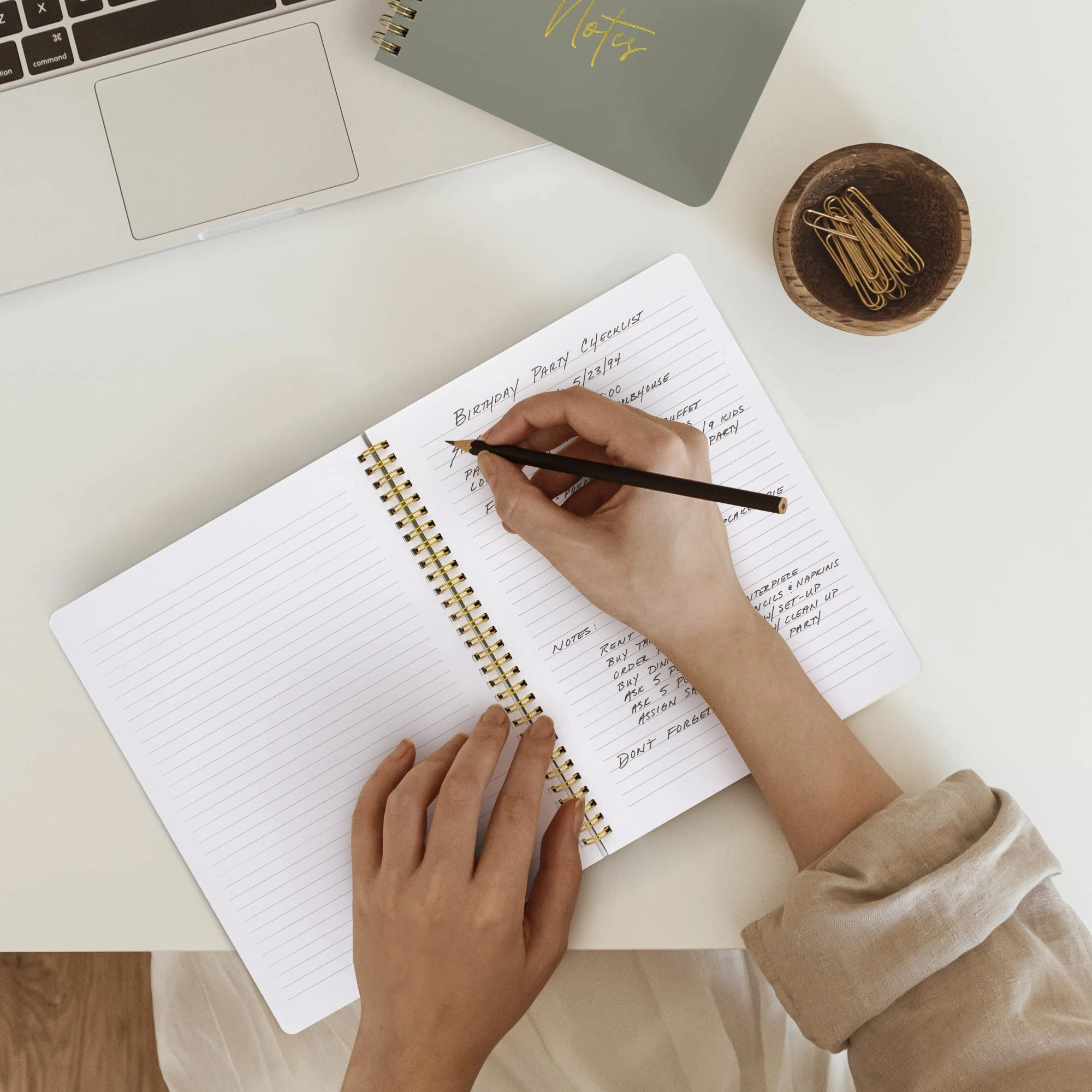 Aesthetic Spiral Notebook Large Spiral - Lined 100 Pages