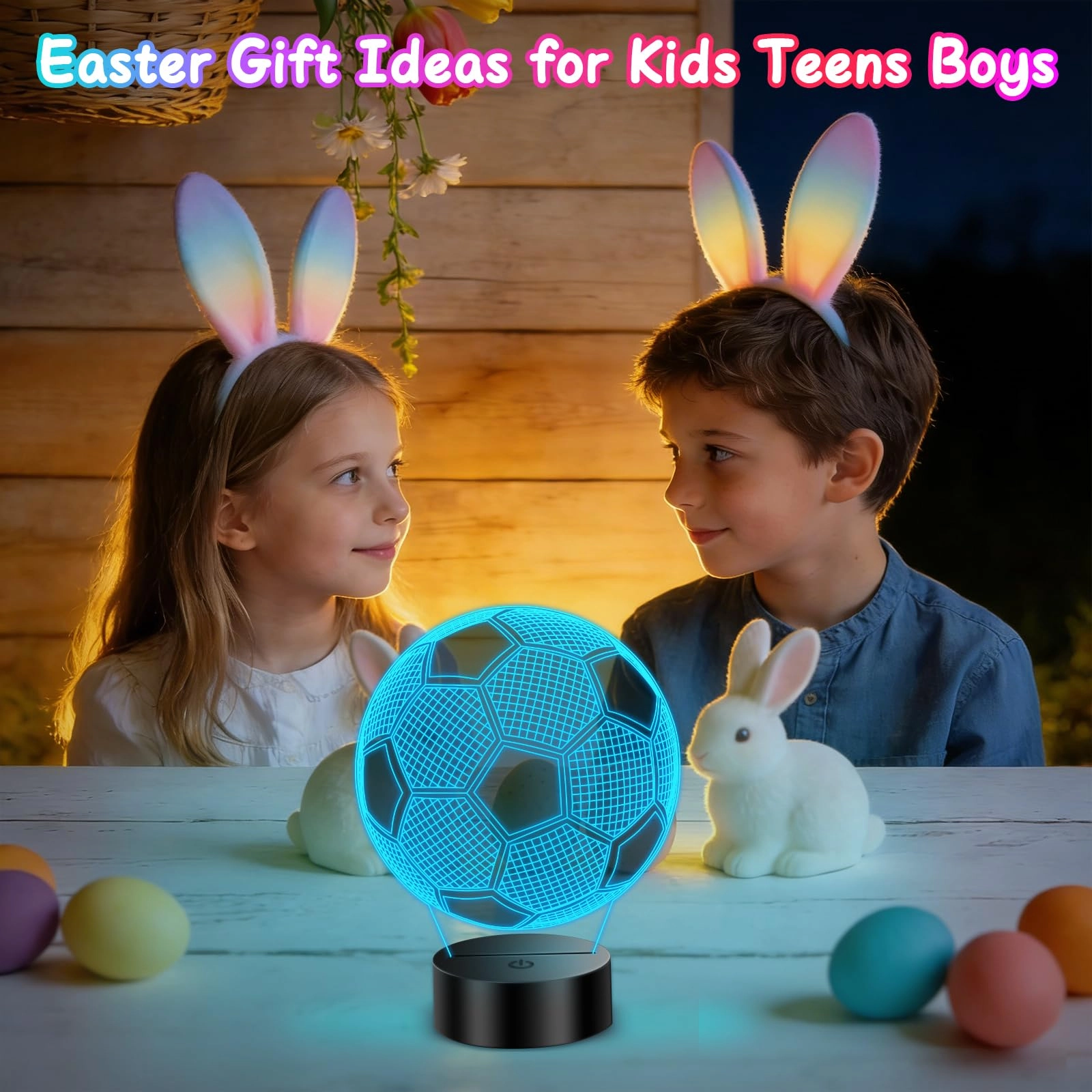 Football Lamp - LED lamp Black