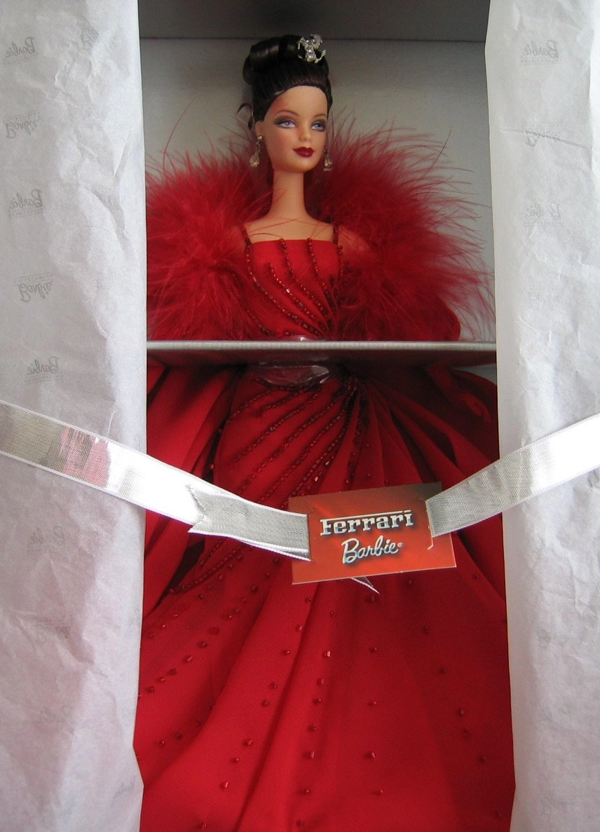Barbie Ferrari Doll - Brunette Red Gown Limited Edition Ages 13+