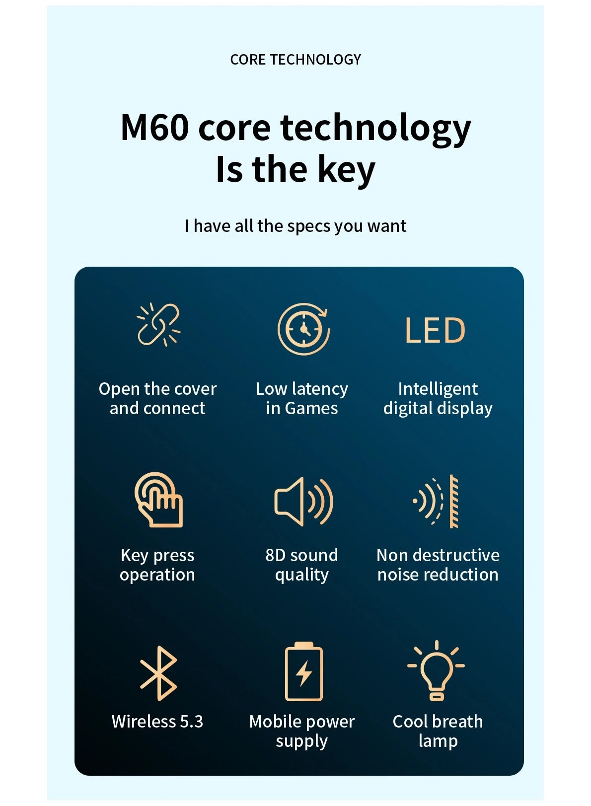 M60 - Wireless Earbud