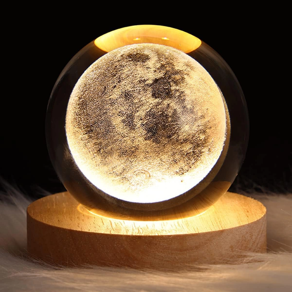 COOFANDY, COOFANDY MOON CRYSTAL BALL - USB Rechargeable LED Warm Light