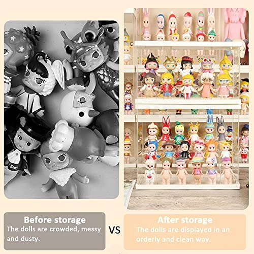 Clear Acrylic Display Case - 40 x 18 x 21 cm White-clear Step