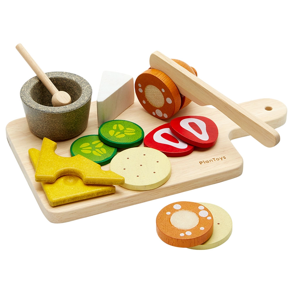 PlanToys Cheese & Charcuterie Board Playset - 13 pcs (KETP-3631)