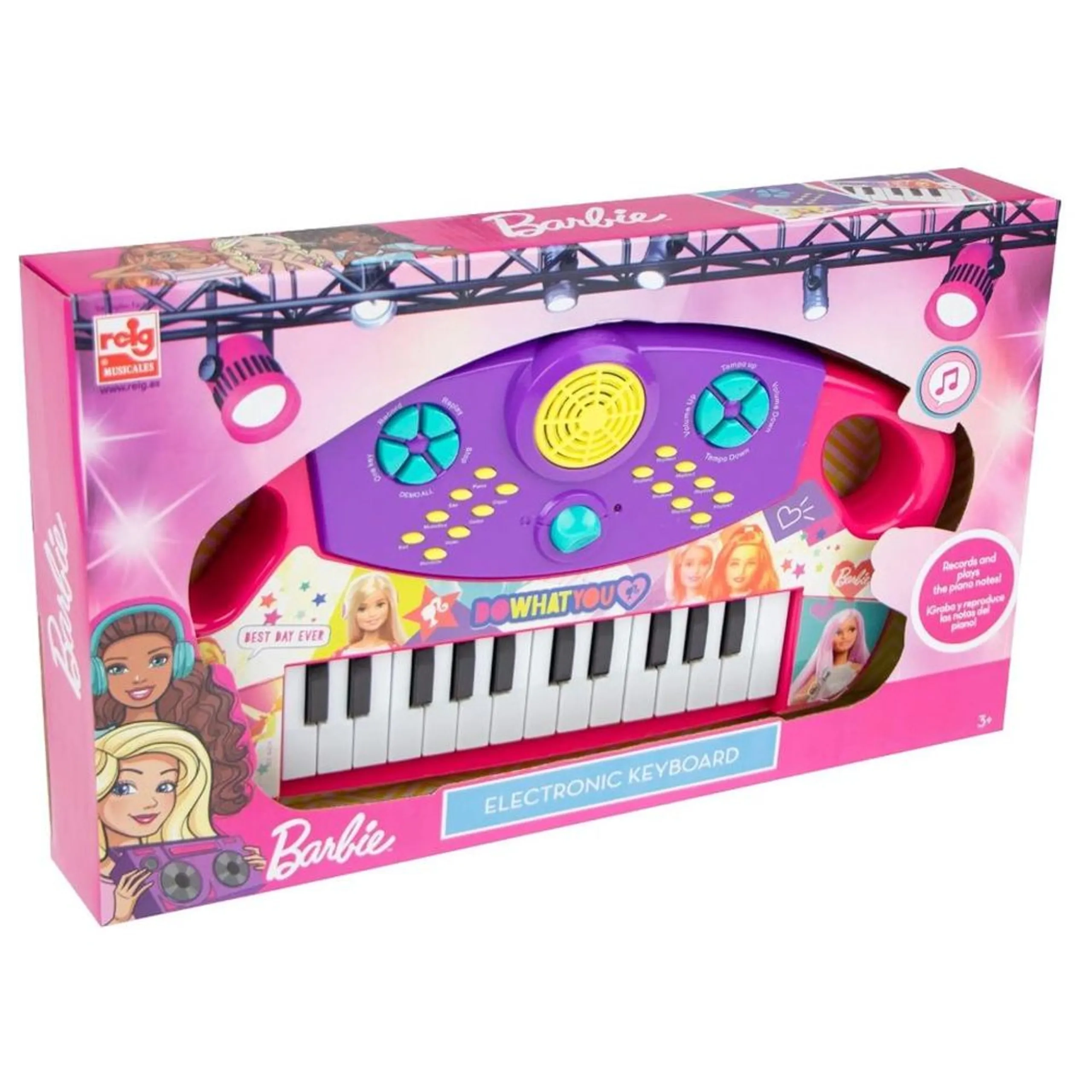 Barbie Electronic Keyboard - 3 years+