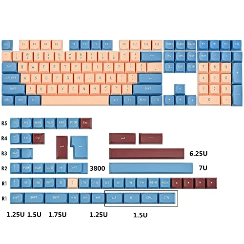 160 Keycap Set - US/ISO Layouts RF