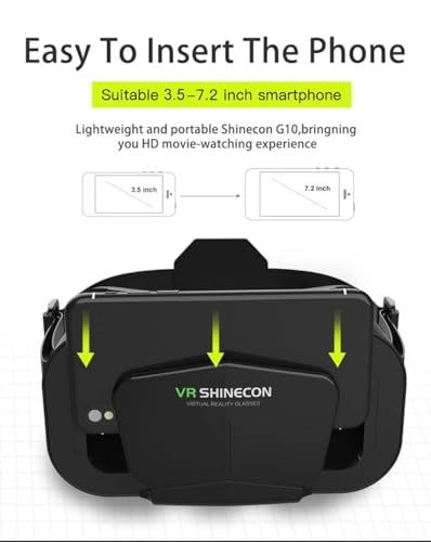Headset 3D Glasses - 4.7-7.2 inch Adjustable Lens