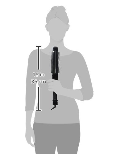 Instant Heat Curling Iron Brush - 1 1/4-Inch Black 4 Count