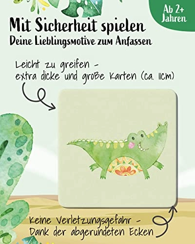 Maxi Memo Game Our Wild Animals - 2 Years 1 pieces