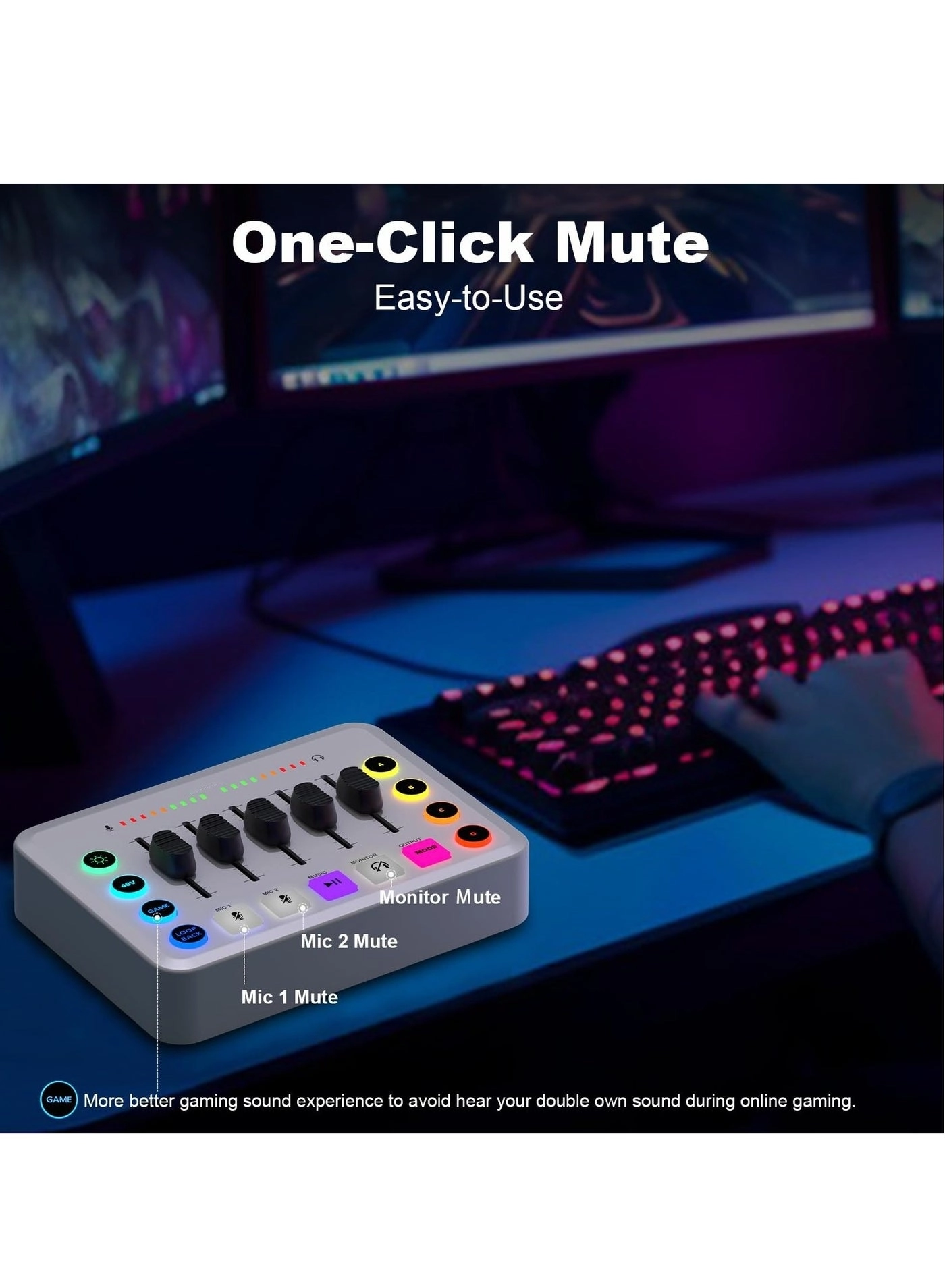 Audio Mixer + Microphone + Stand + Cables