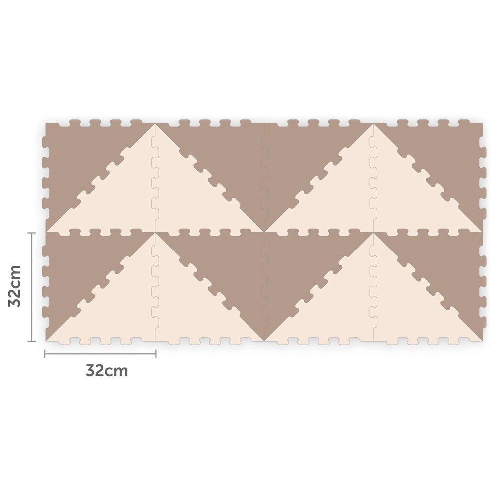 Triangle Puzzle Floor Mat - 10m+ 32 pieces