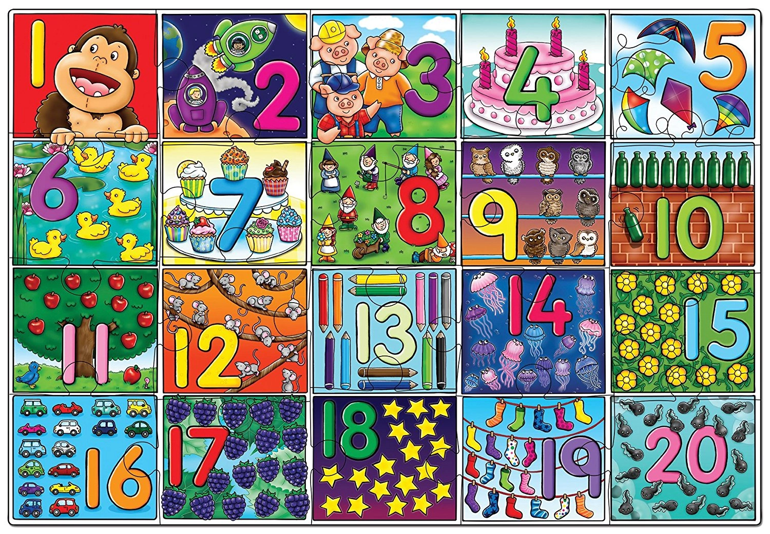 Big Number Jigsaw - Suitable for 3 years to 6 years