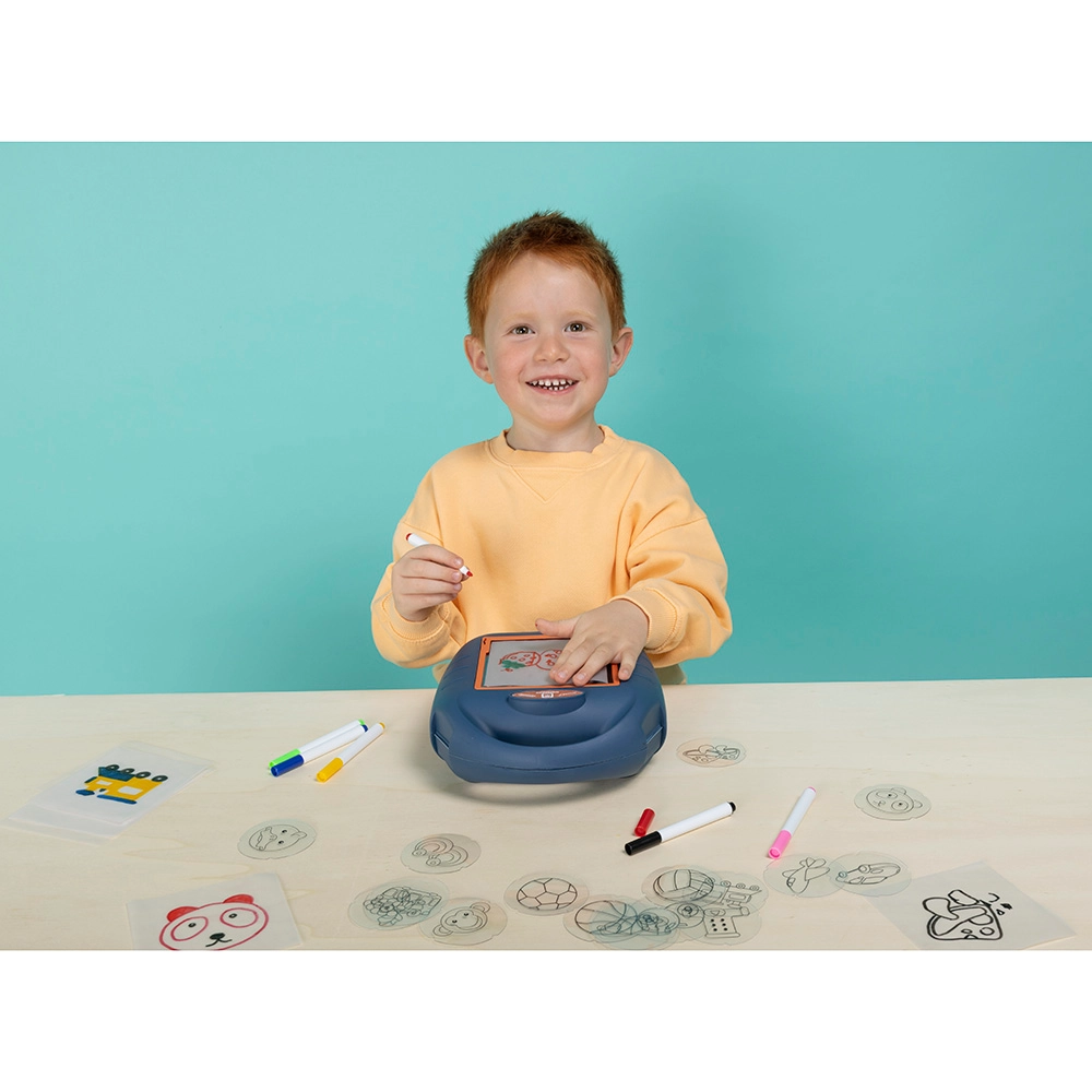 Drawing Projector - 56pcs 6 brightly colored markers