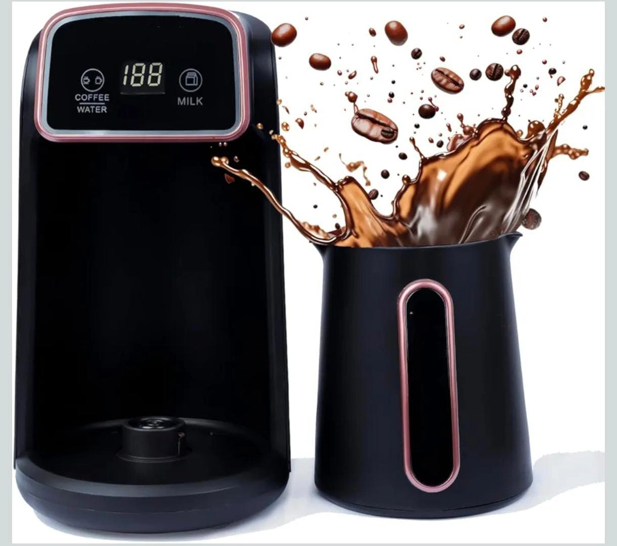 Turkish Coffee Maker - Smart Touch Fast Heating + Mini Waffle & Pancake Maker - Non-Stick Coating