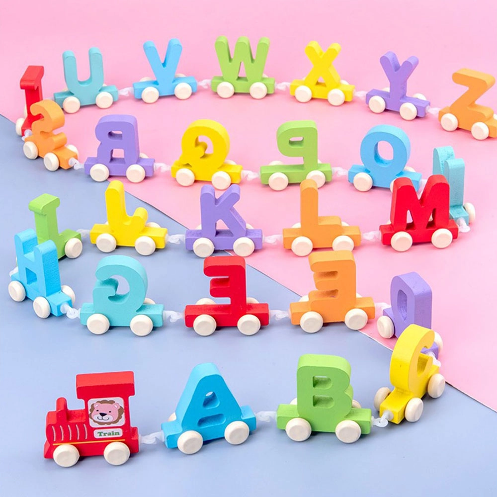 Wooden Alphabet Train - Suitable for 3 years and above 27pcs