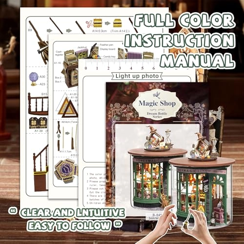 Romantic and Cute Dollhouse Miniature DIY House Kit - Paris Gift Store