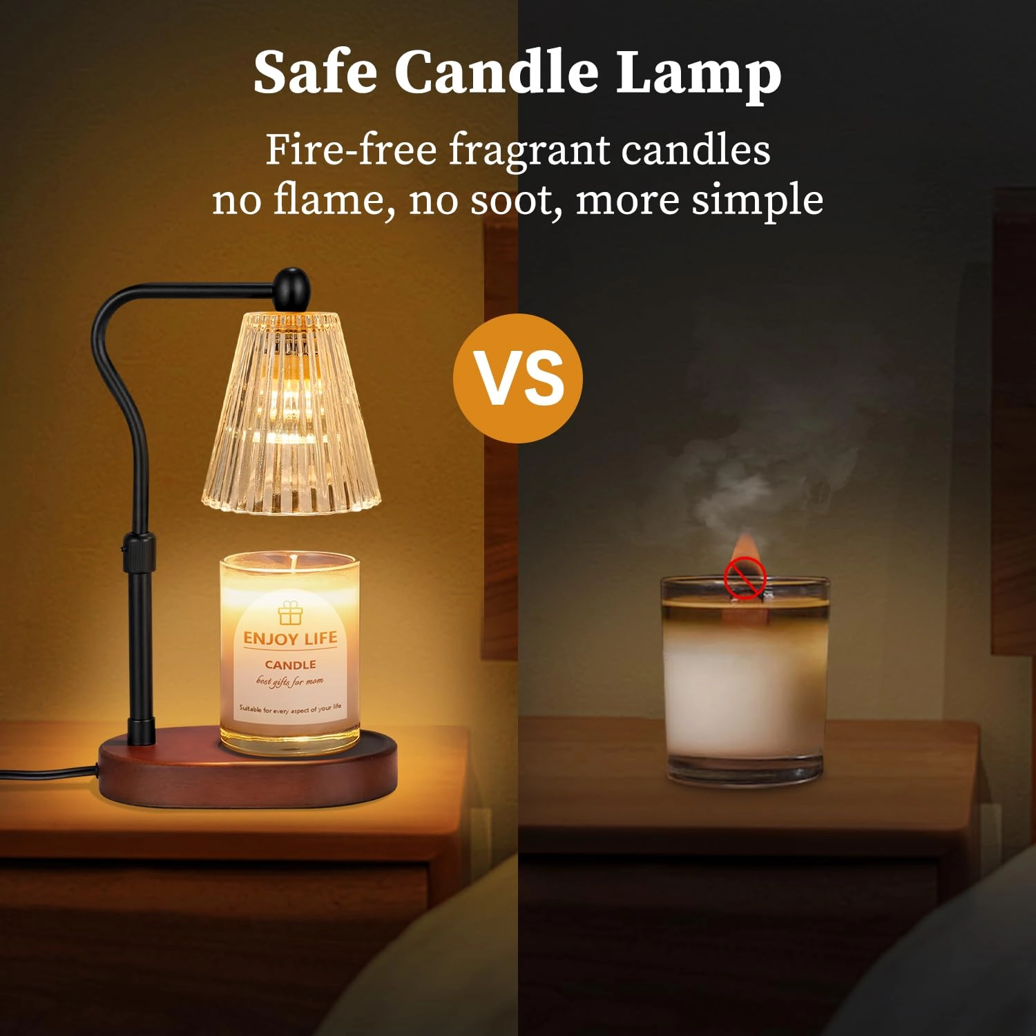 GS073 - Candle Warmer Lamp Adjustable Height 2/4/8H Timer
