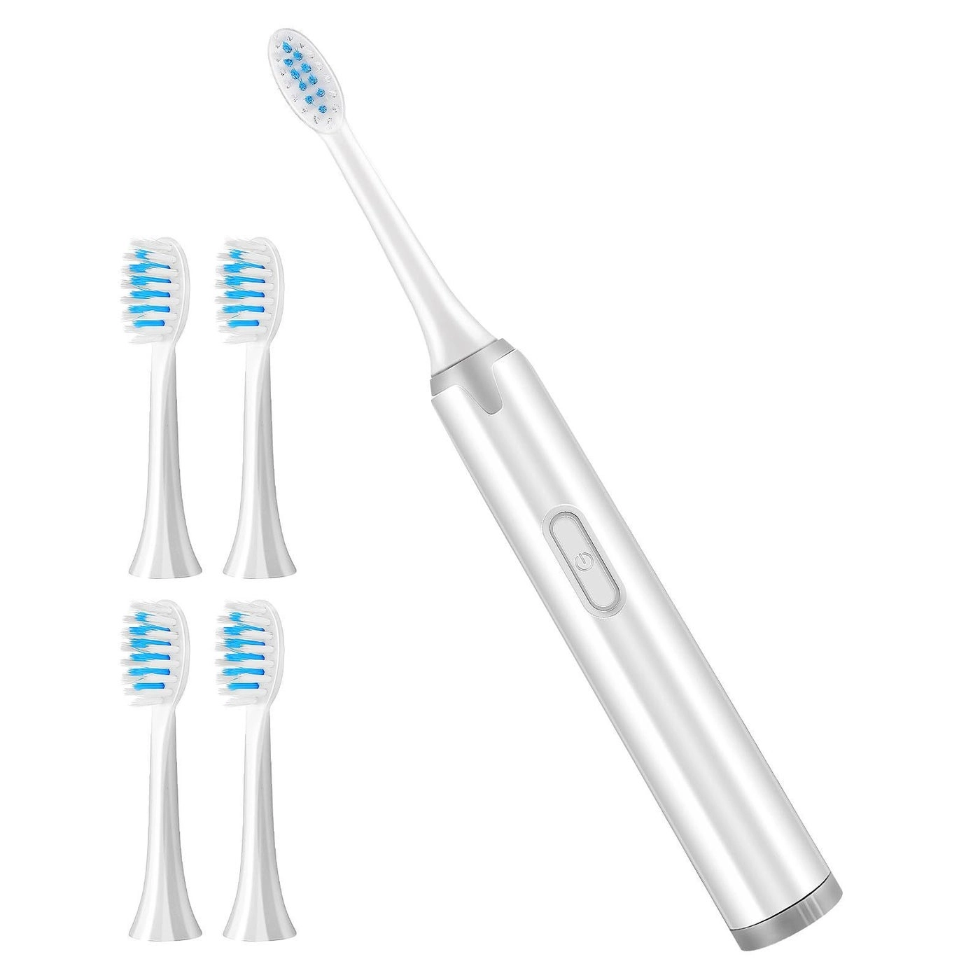 Electric Toothbrush - 5 Brush Heads Battery Powered Soft Bristles
