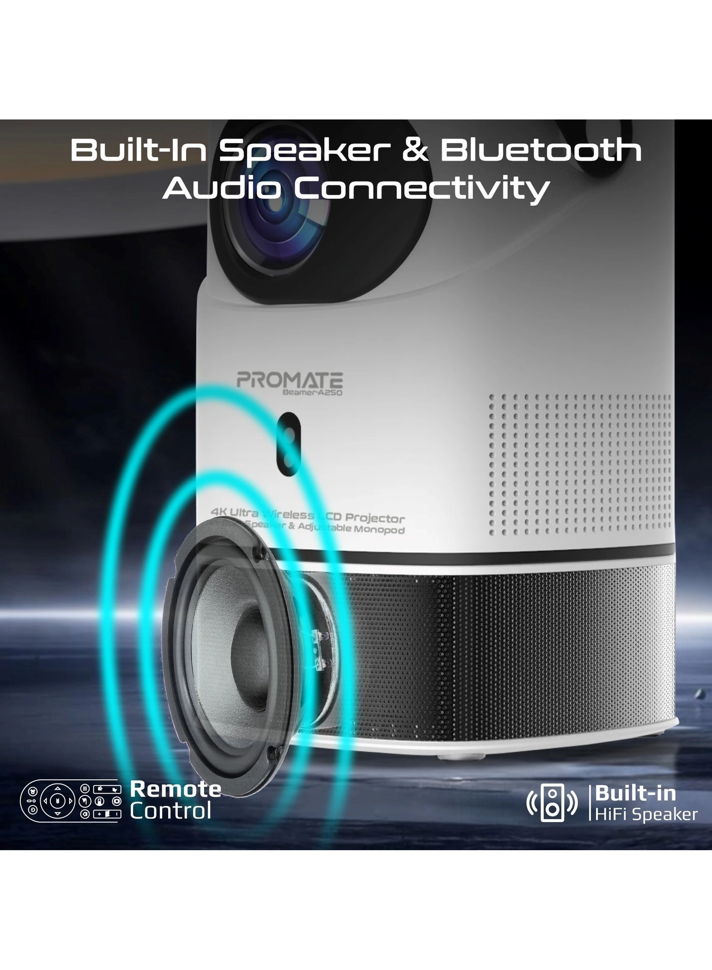 Beamer-A250 250 ANSI Brightness 1080p