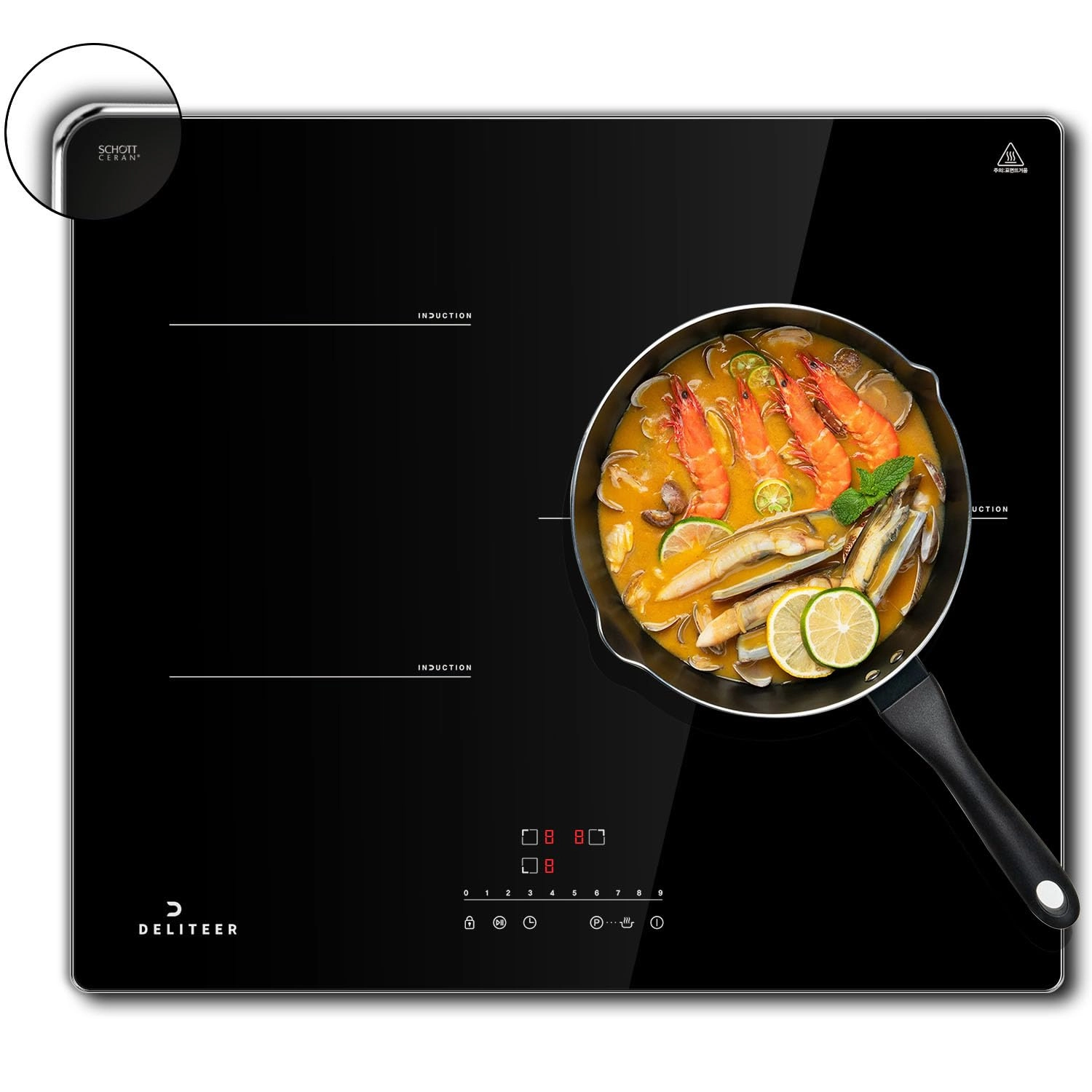 DELITEER DLE-DTI-B36806-DE Induction hob