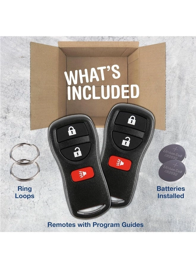 Keyless Entry Remote Control Car Key Fob Pack