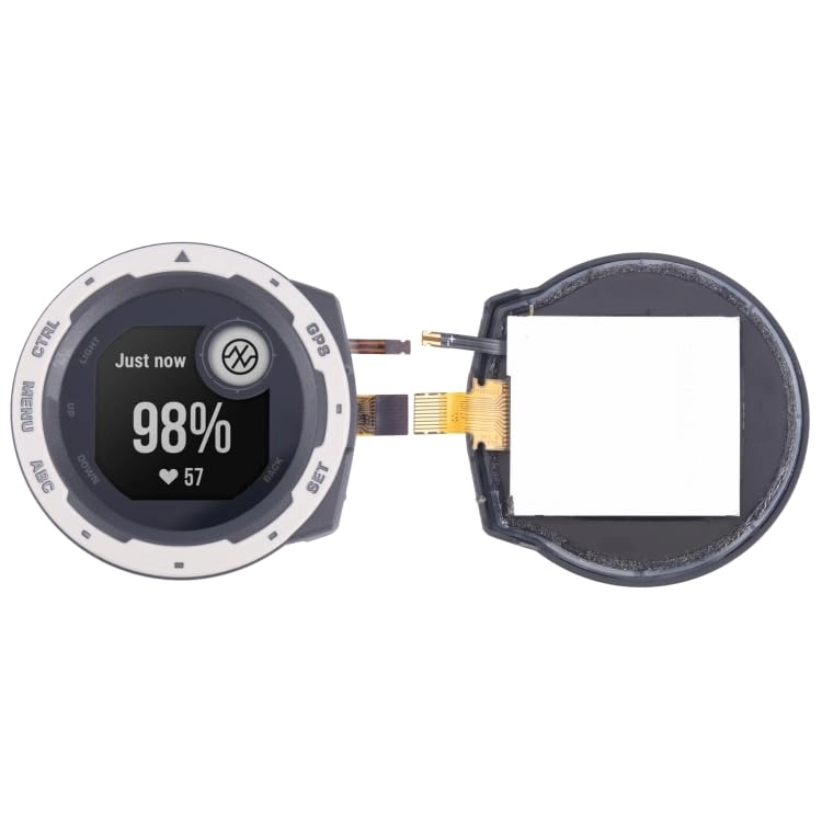 HUAIGNZDF Watch Spare Part LCD Screen with Digitizer Full Assembly for Garmin Instinct