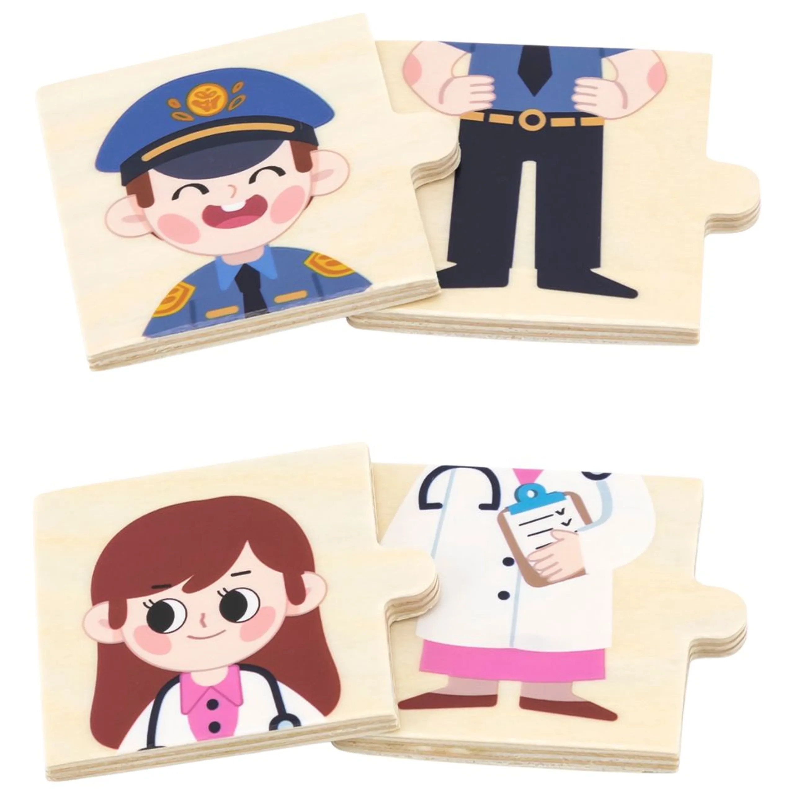 Matching Profession Wooden Puzzle (29464294-44650) - 32 pcs