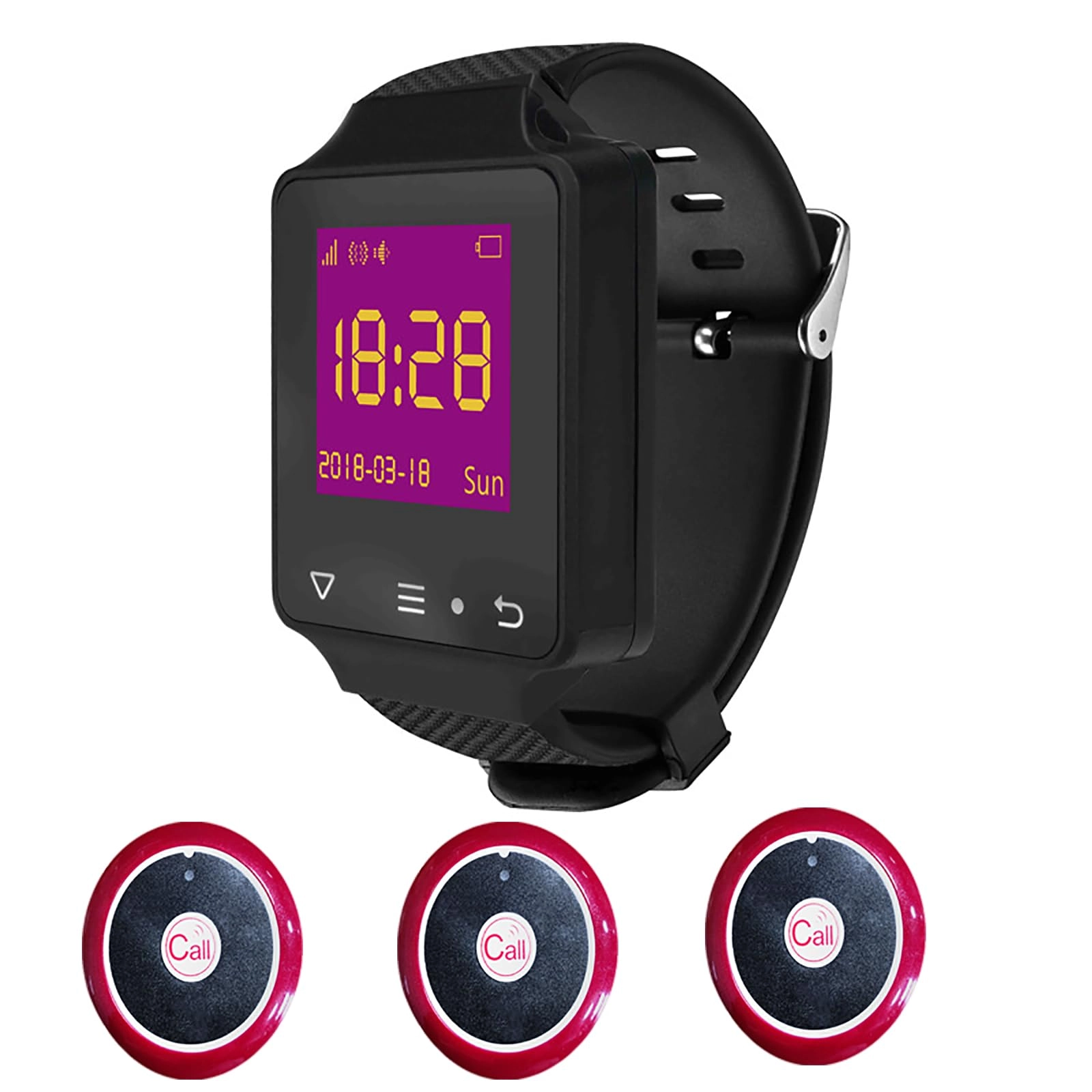 ERICAT Wireless Caregiver Pager - TFT Color Display 99 Stored Capacity