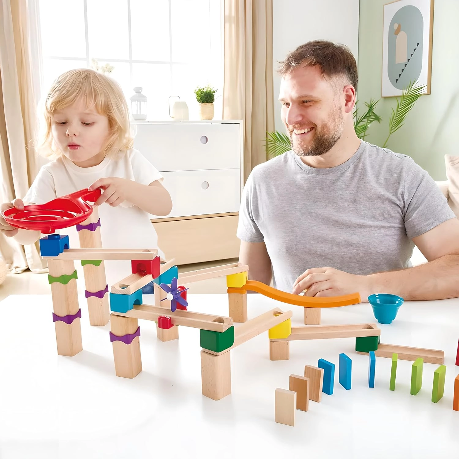 Marble Run Race Track - 3 years+ 81 pieces