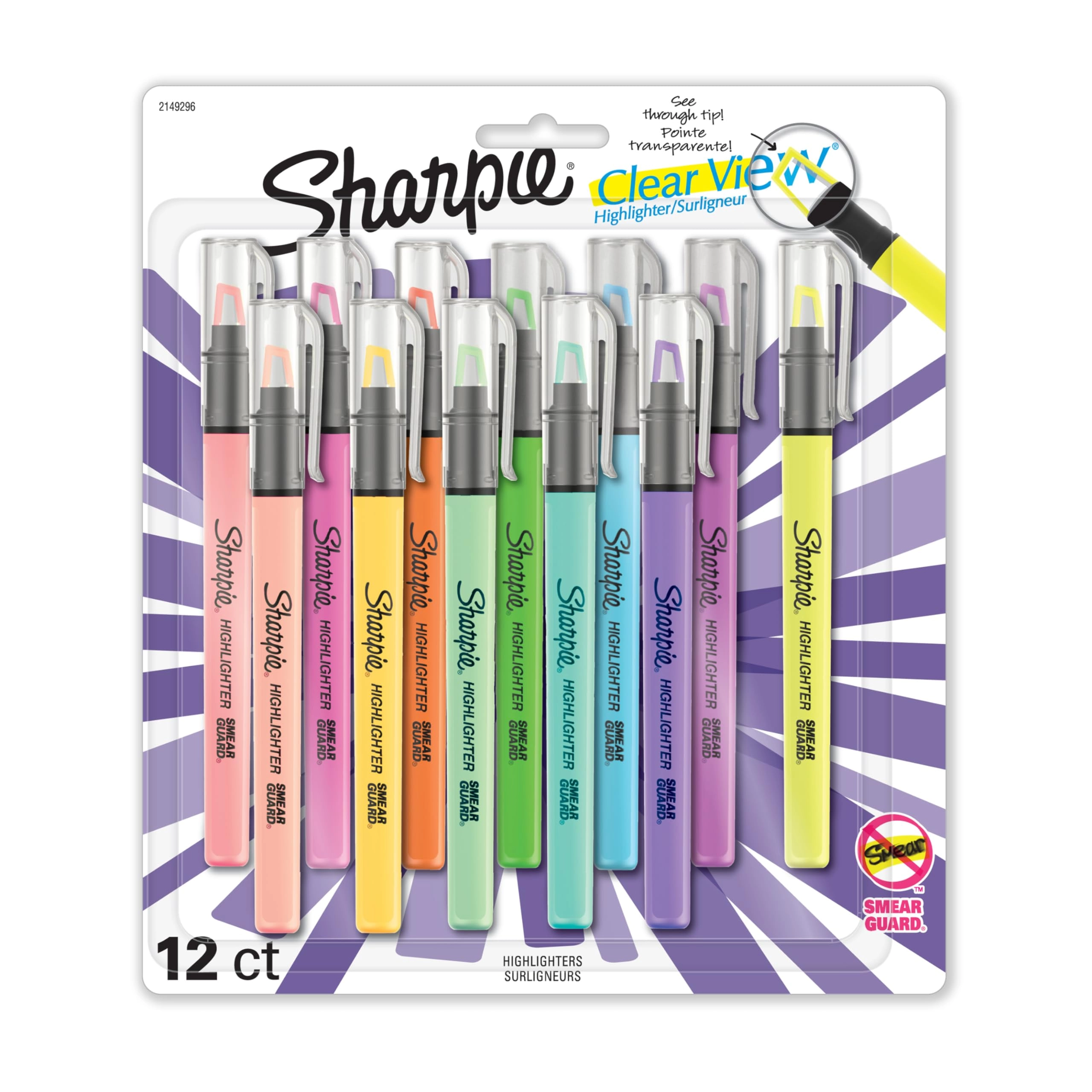 Sharpie Clear View - Multicolor Chisel
