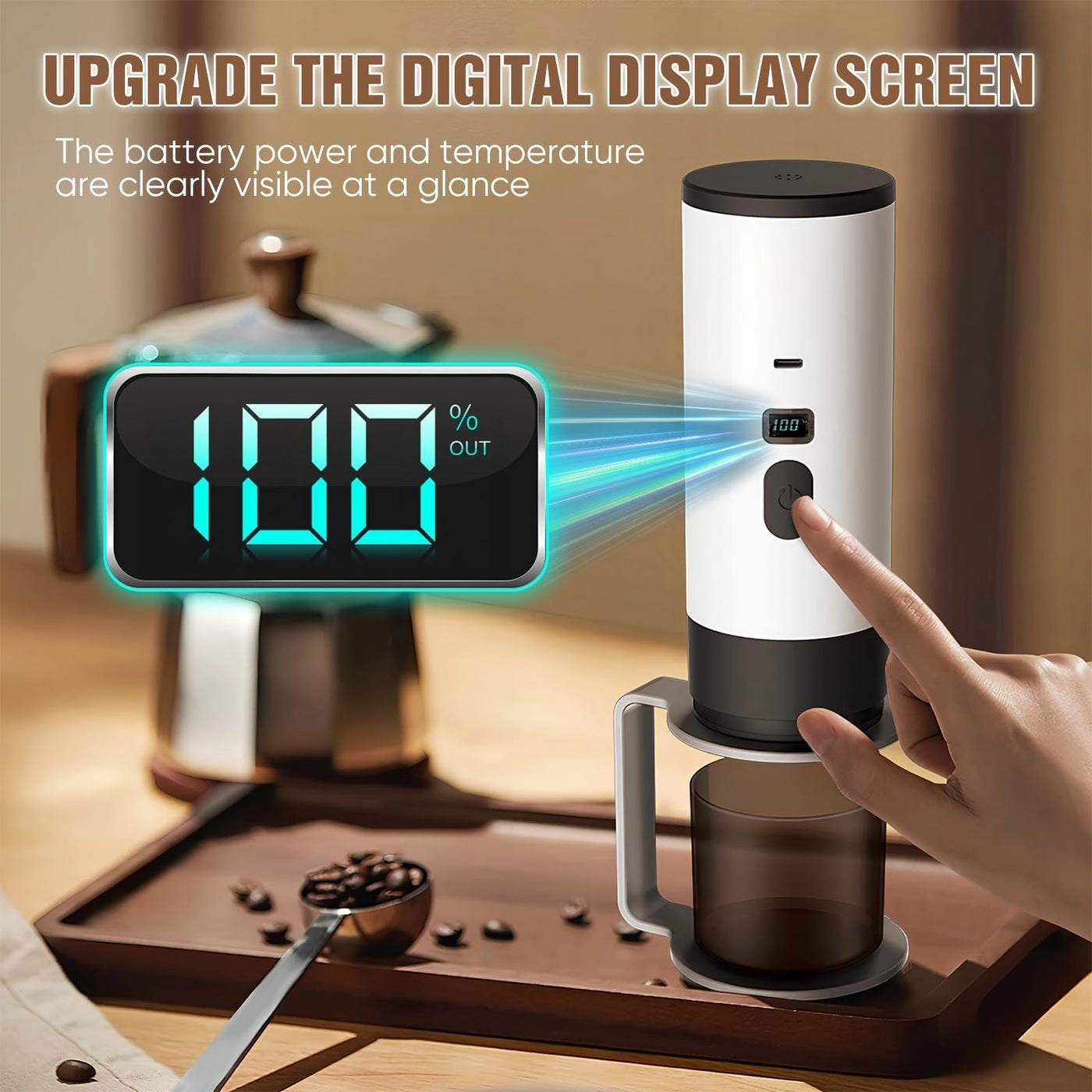 3-in-1 Portable Espresso - USB Type-C Rechargeable 90ml