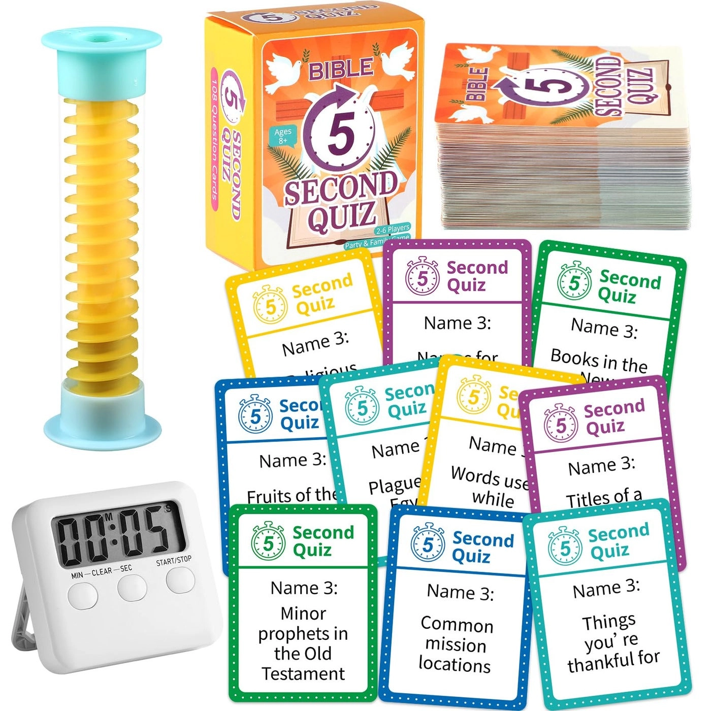 Bible 5 Second Game - Card Game