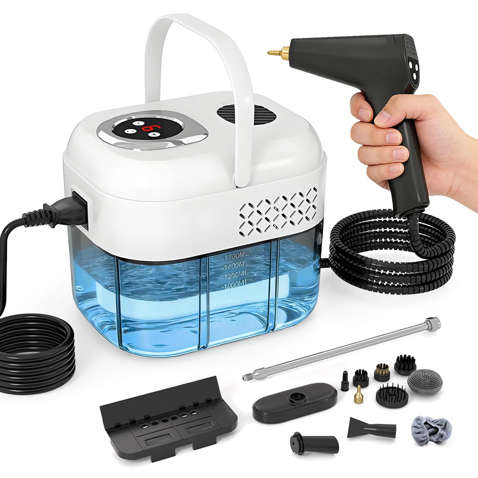 TECKZOON Limpiador a Vapor - 1.7 Liters