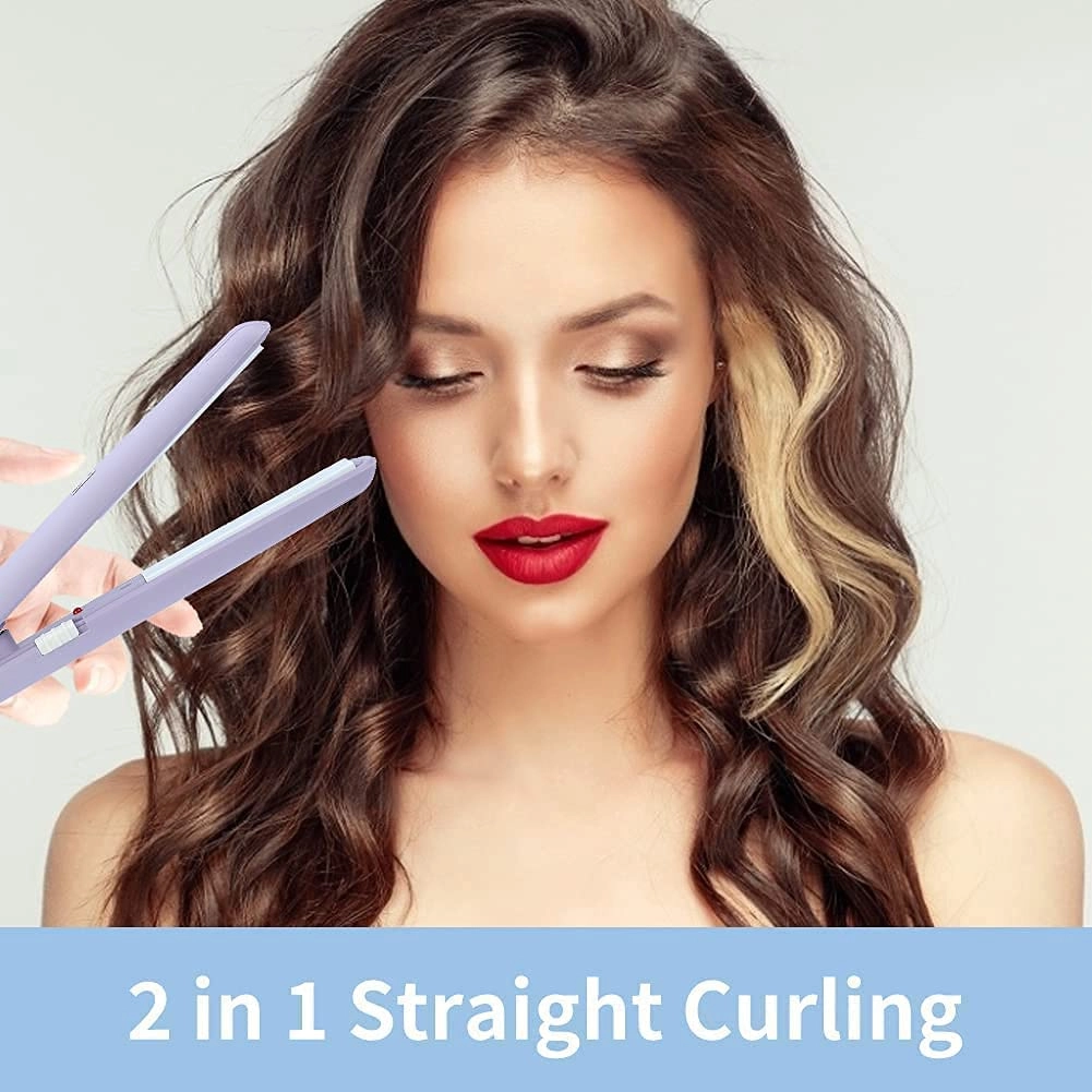 Mini Hair Straightener - Portable Fast Heating Frizz Free