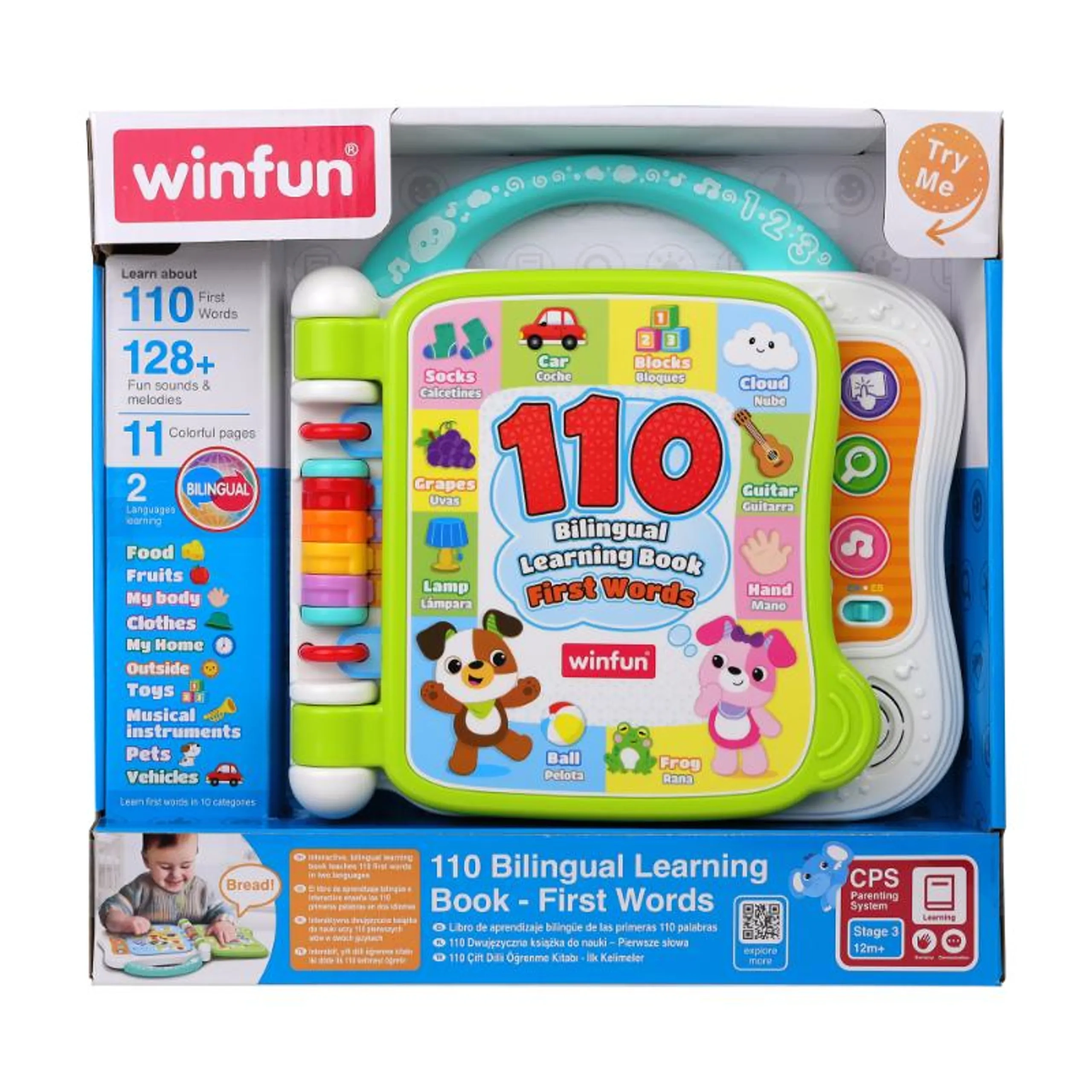 WinFun 110 Bilingual Learning Book - Suitable for 12 months & above