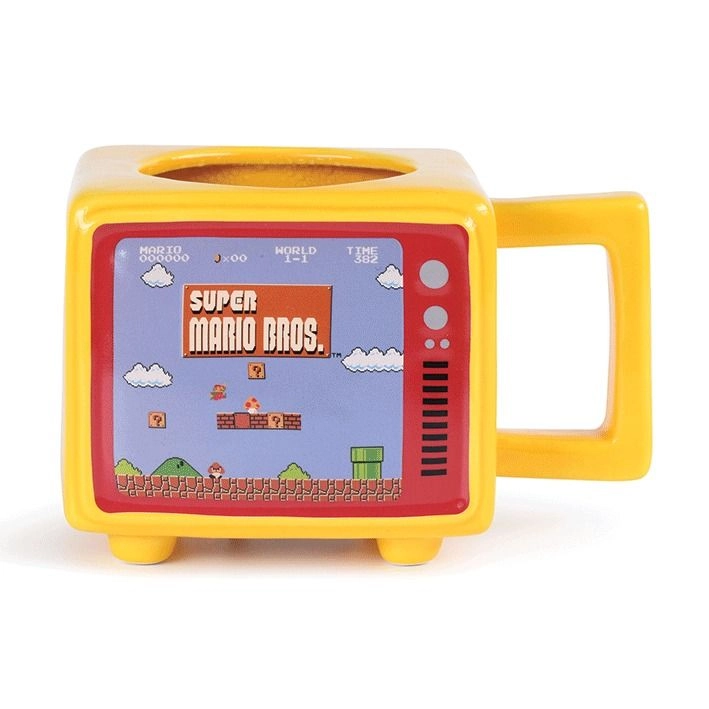 PYRAMID Super Mario Like A Boss Mug - Retro TV Heat Change