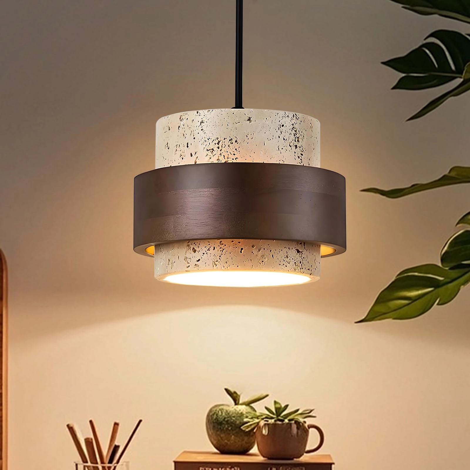 China Wabi Sabi Chandelier - warm white