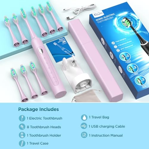 Y02 - 5 Modes 40000VPM 8 Brush Heads