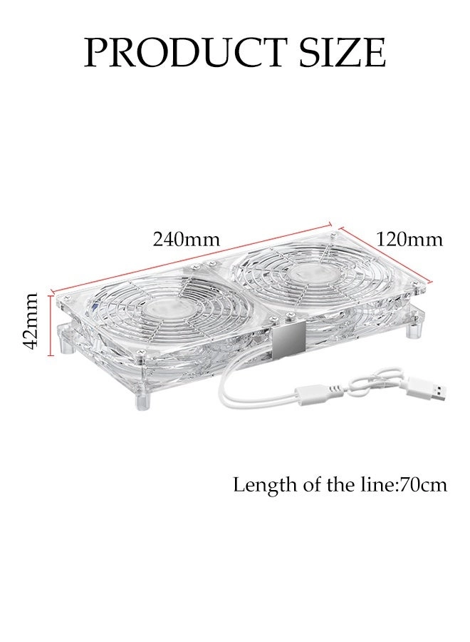 USB Router Radiators - two cooling fans